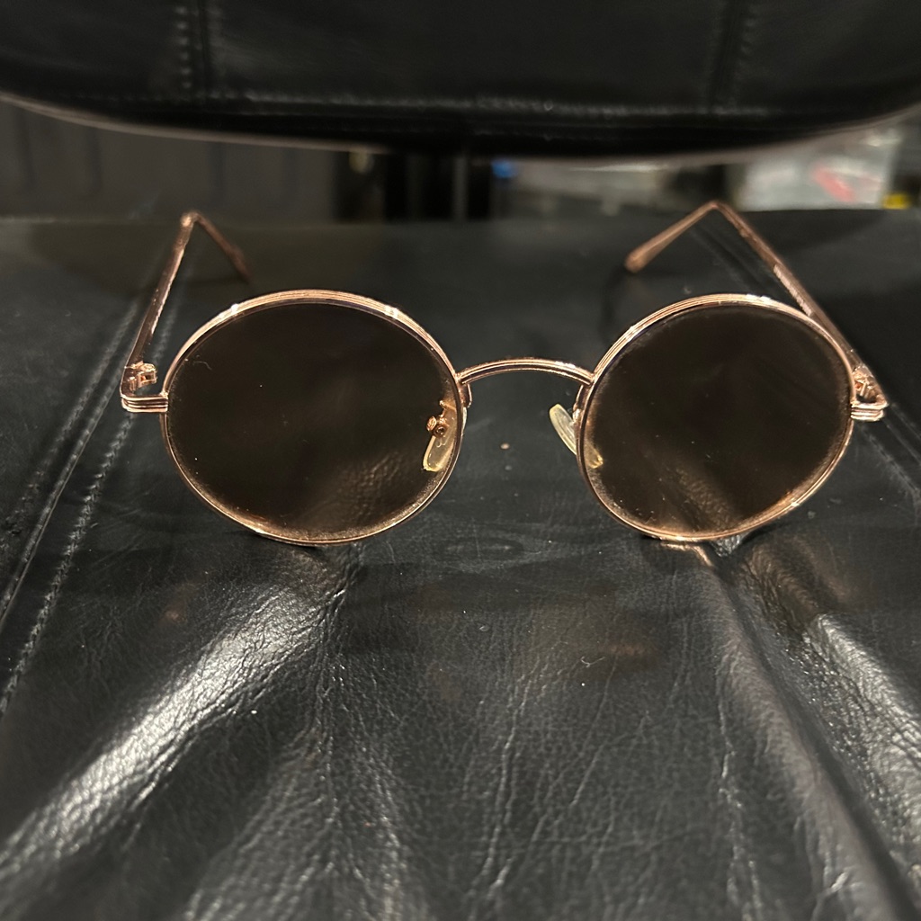 Round Gold Sunglasses Unisex